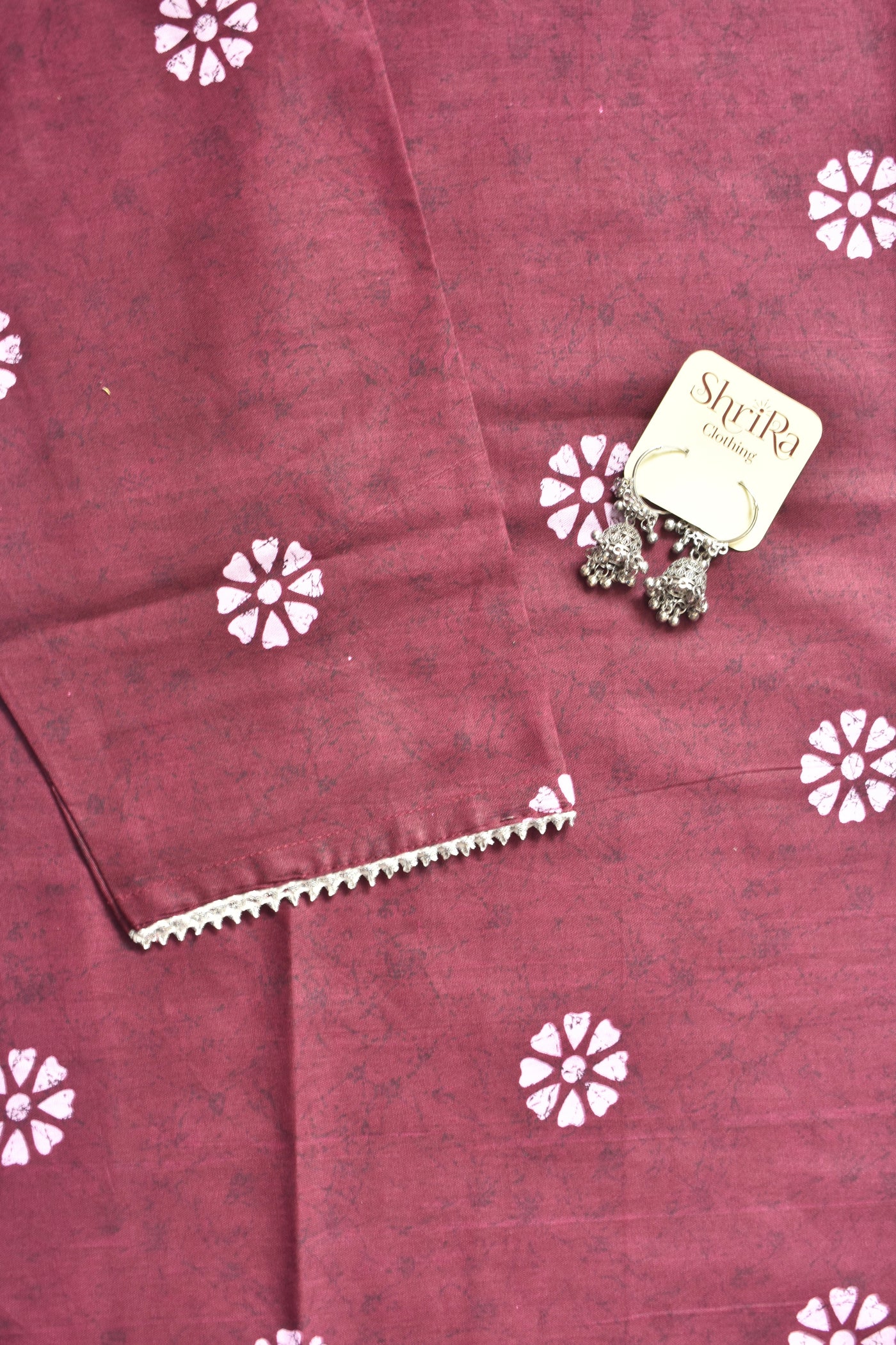 Mridula Maroon Melody Kurti Pant Set with Dupatta