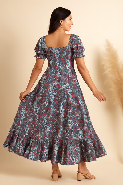 Boho Symphony Puff Dress