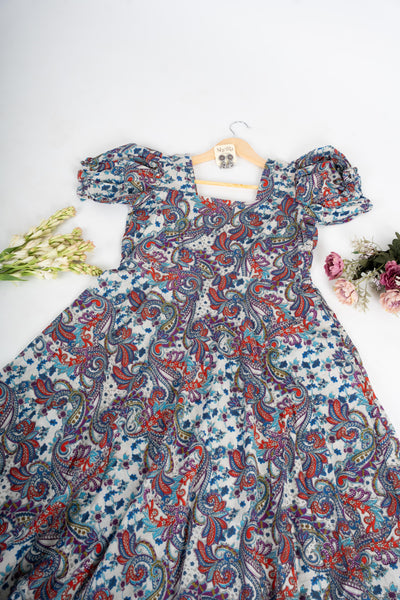 Boho Symphony Puff Dress