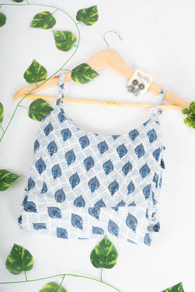 Blue Dew Ruffle Dress