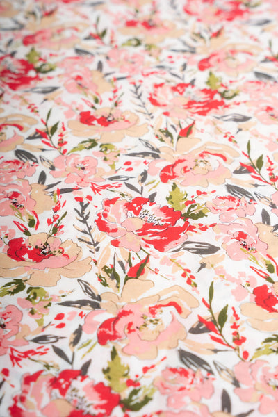 Rose Bloom Ruffle Dress