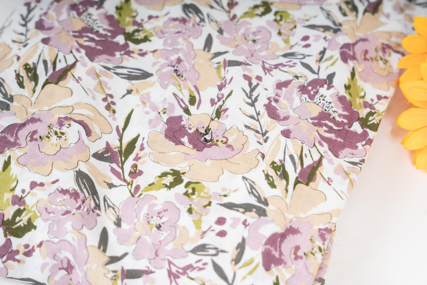 Lavender Floral Flare Dress