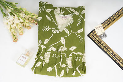 Green Botanic Whisper Dress