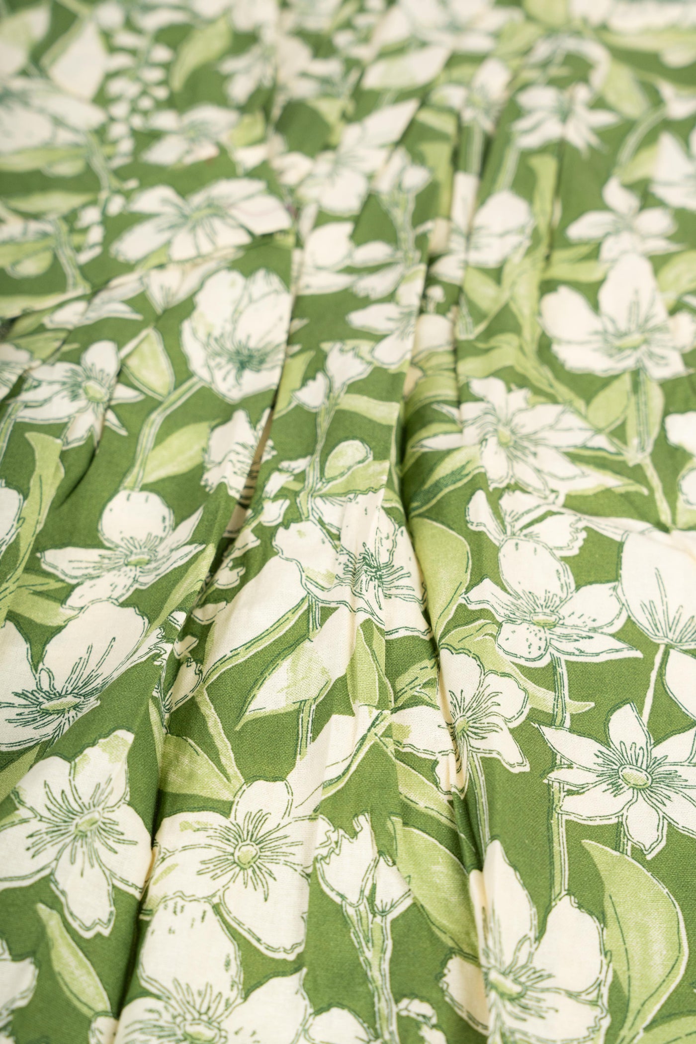 Verdant Bloom Flared Dress