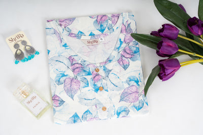 Icy Bloom Blush Sleeveless Top