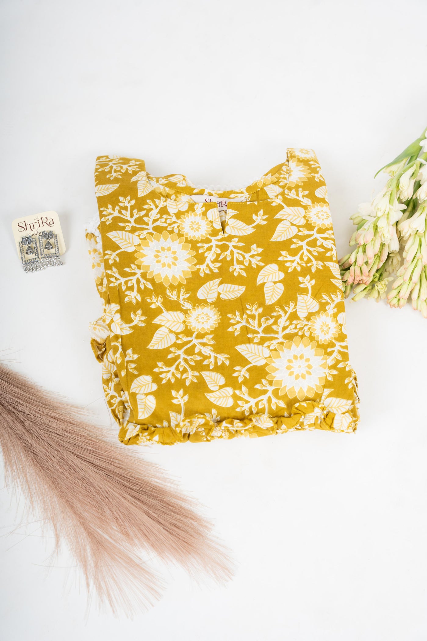 Marigold Meadow Frill Tunic