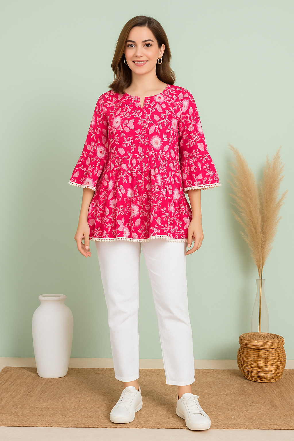 Pink Blush Blossom Whirl