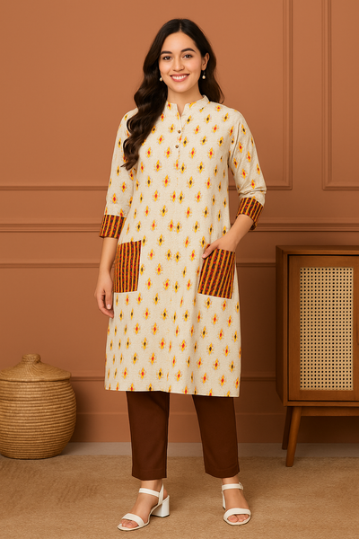 Flame Petal Kurta
