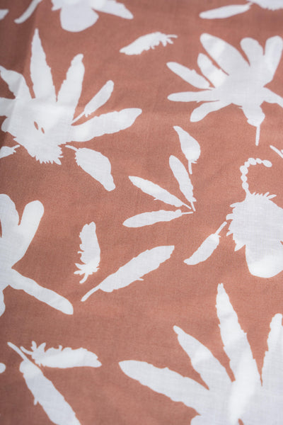 Mocha Petal V Neck Sleeveless Co-ord Set