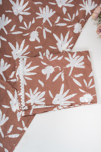 Mocha Petal V Neck Sleeveless Co-ord Set