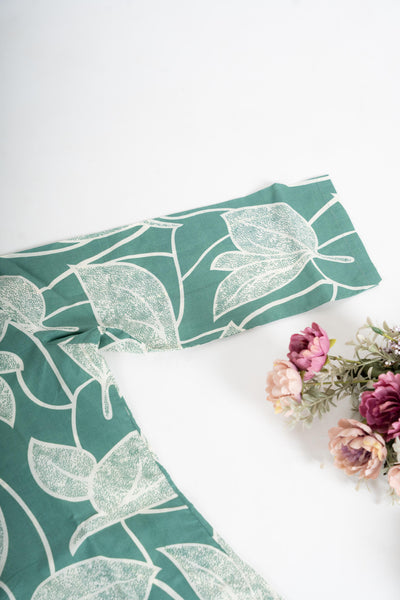 Mint Leaf Apple Cut Collar Top and Palazzo Pant Co-ord set