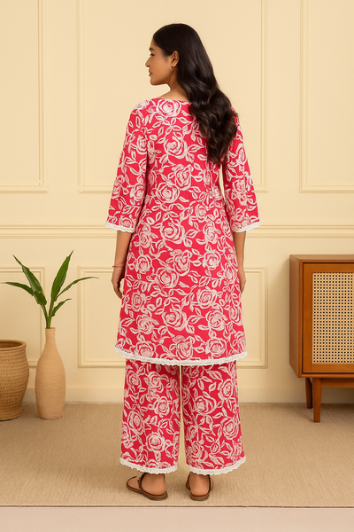 Rosy Pink Blush Co-ord Set