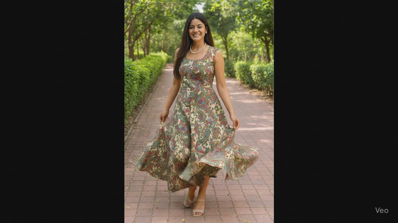 Floral Drift Flare Dress