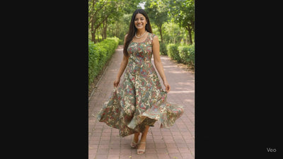 Floral Drift Flare Dress