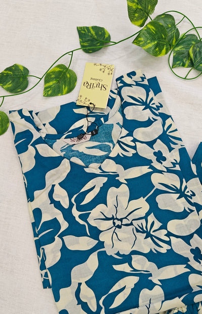 Teal Petal Harmony Co-ord Set