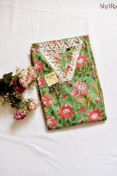 Harita Pushp Blossom Kurti Pant Set with Dupatta